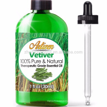 Óleo essencial de Vetiver premium de grau terapêutico não diluído